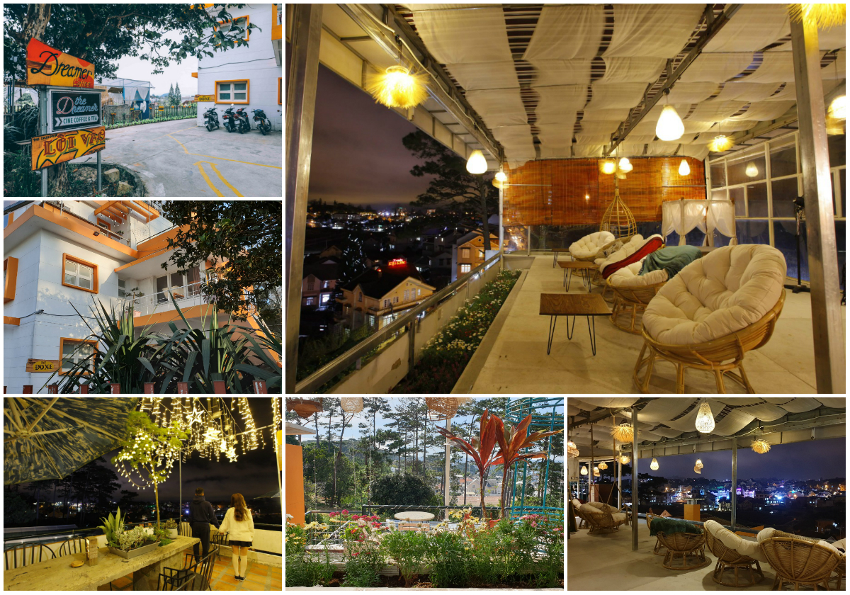 Đặc sắc khung cảnh đêm Đà Lạt tại The Dreamer villa & coffee sky view